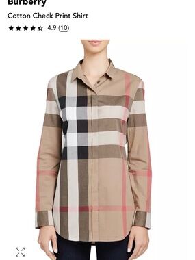 Women’s Burberry Brit Cotton Check Shirt
